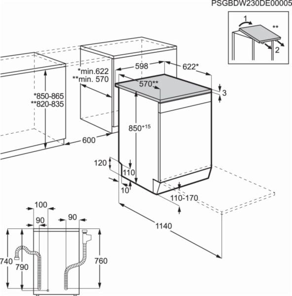 LAVAVAJILLAS AEG FFB74927ZW