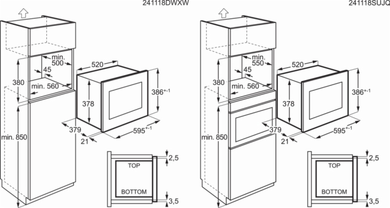 MICROONDAS AEG TS5GM25EB