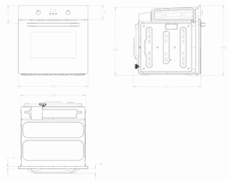 HORNO ASPES AHMAF8700DPX