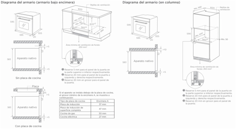 HORNO ASPES AHM86500X