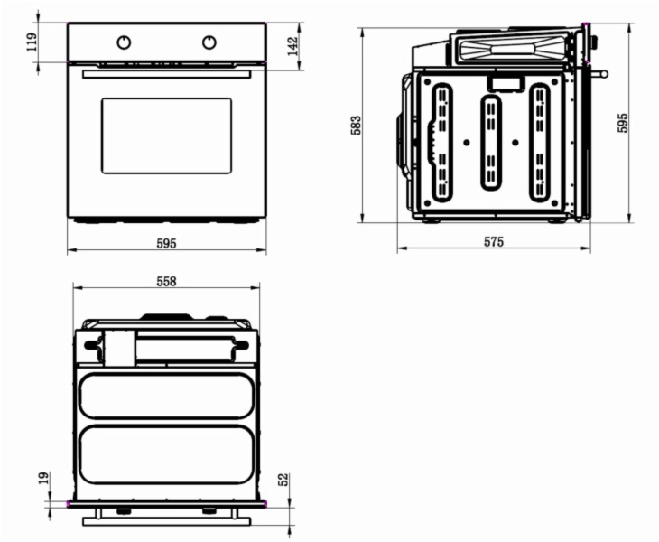 HORNO ASPES AH4701EX