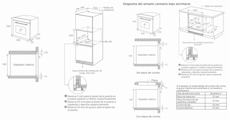HORNO ASPES AHM8700DCB