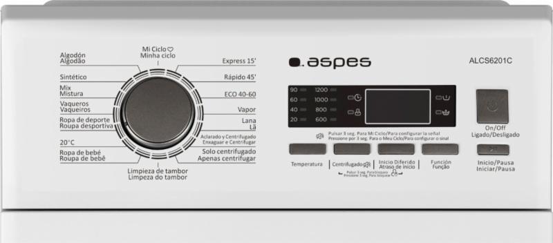LAVADORA ASPES ALCS6201C