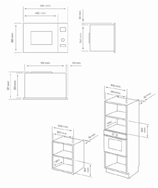 MICROONDAS ASPES AMWI2800DGN