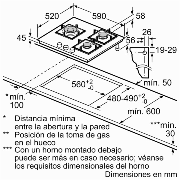 ENCIMERA GAS BALAY 3ETG663RN