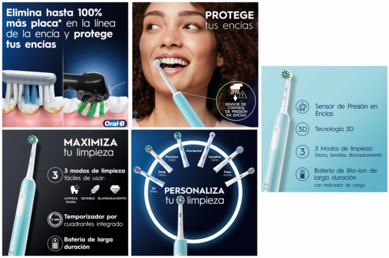 CEPILLO DENTAL BRAUN PRO1 TURQ+FUNDA+2REC