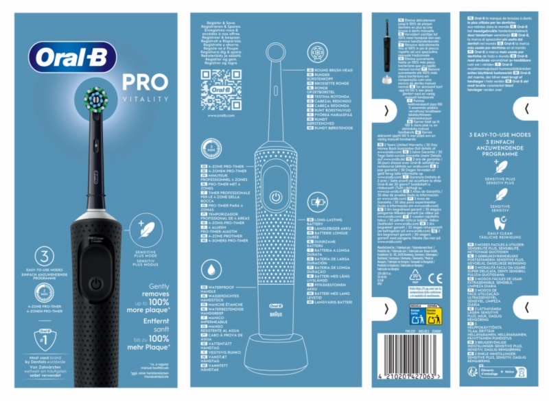 CEPILLO DENTAL BRAUN VITALITY PRO BOX BLA
