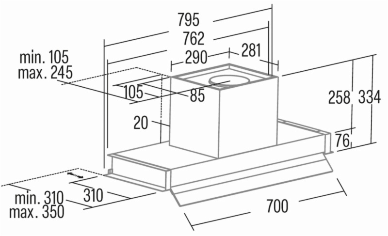 CAMPANA CATA CORONA X 80 /B