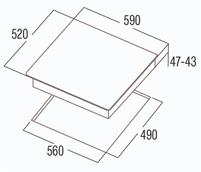 VITROCERAMICA CATA TTS 6032 BK