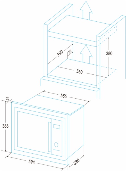 MICROONDAS EDESA EMW-2530-IG BK