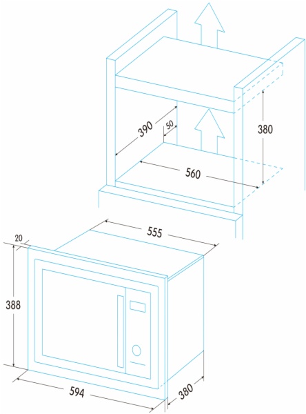 MICROONDAS EDESA EMW-2530-IG WH