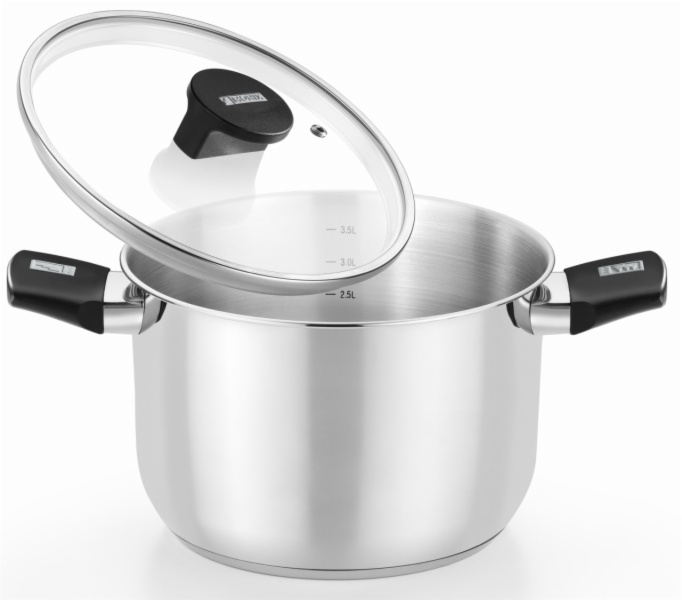 OLLA INOX MONIX ELITE C/TAPA VIDRIO