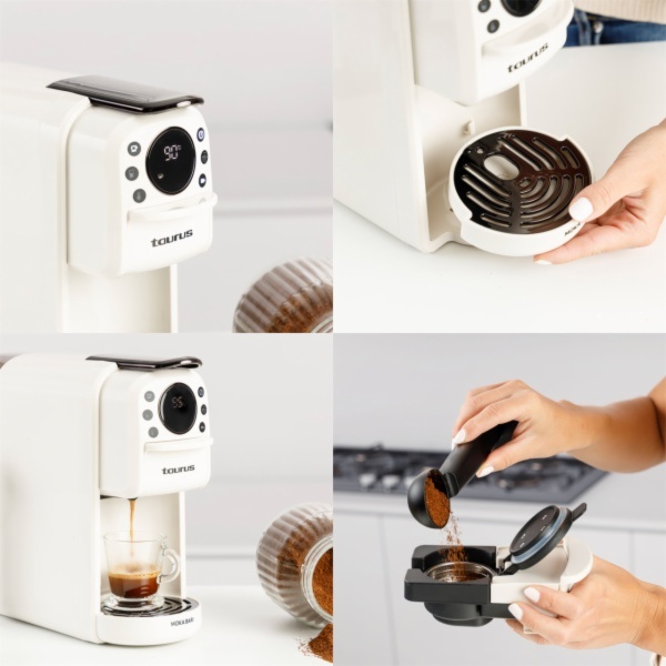 CAFETERA EXPRESS TAURUS MOKABARI CREAM CAPSU