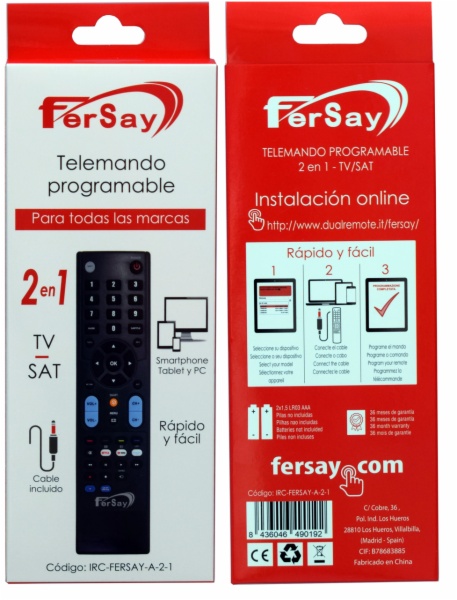 MANDO DISTANCIA FERSAY IRC-FERSAY-A-2-1
