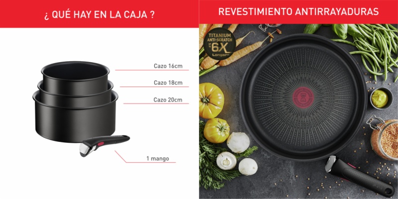 SARTEN TEFAL L7639343 INGENIO UNL