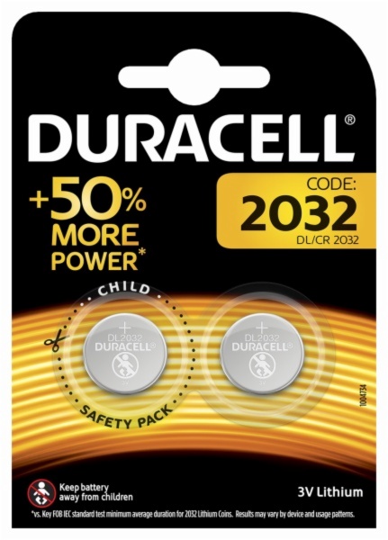 PILAS DURACELL DL 2032 P/RELOJ/CALC