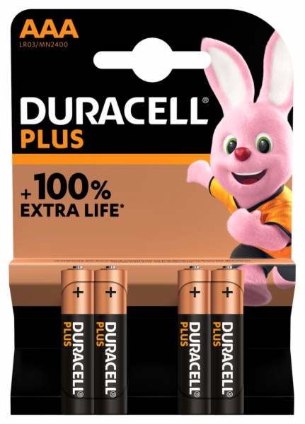 PILAS DURACELL AAA LR03 K4 ALC.PLUS