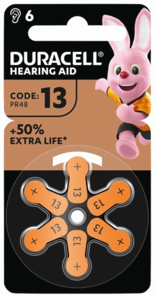 PILAS DURACELL DA 13 AUDIFONO