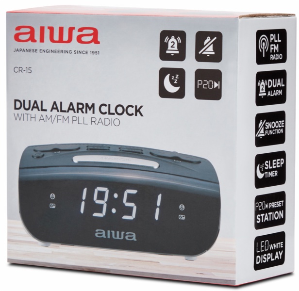 RADIO RELOJ AIWA CR-15