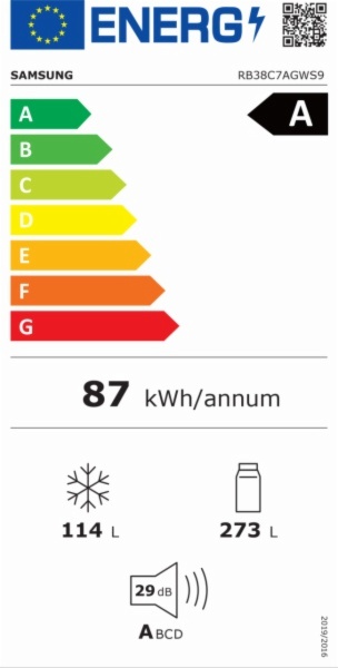 FRIGORIFICO COMBI SAMSUNG RB38C7AGWS9/EF