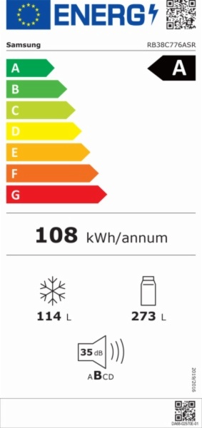 FRIGORIFICO COMBI SAMSUNG RB38C776ASR/EF