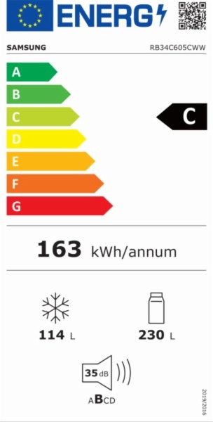 FRIGORIFICO COMBI SAMSUNG RB34C605CWW/EF