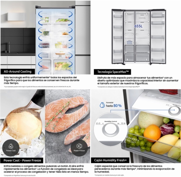 FRIGO.AMERICANO SAMSUNG RS70F65QETEF