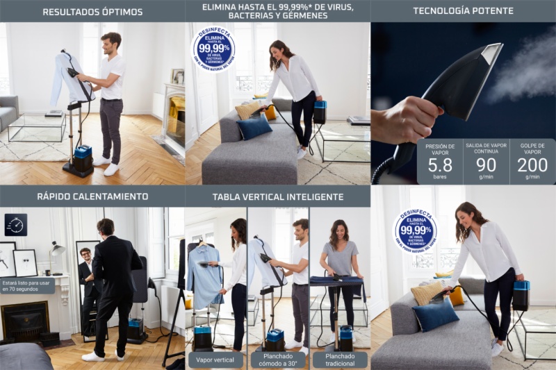 PLANCHA VAPOR ROWENTA QR2022D1 IXEO POWER