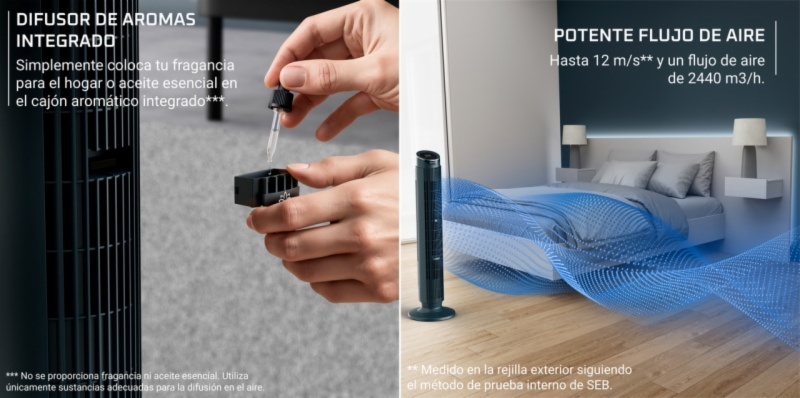 VENTILADOR ROWENTA VU7050F0 EOLE SILENC