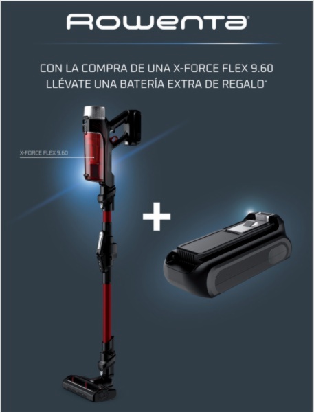 ASPIRADOR ESCOBA ROWENTA RH2077SB C/BAT.XFORC