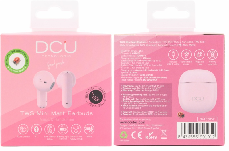 AURICULARES DCU TECNOL. 34152052 MINI MATE E