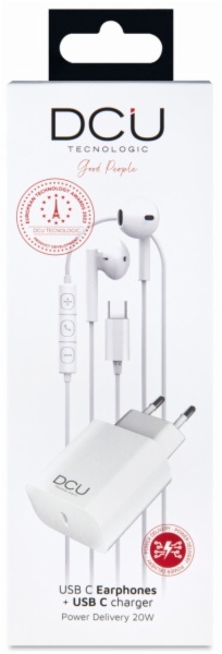 AURICULARES DCU TECNOL. 34151013 CON.USBC+CA
