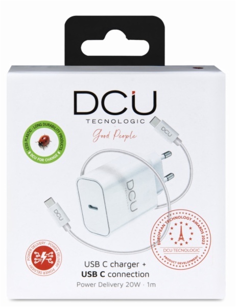 CARGADOR DCU TECNOL. 37250010 USB-C-USB-C