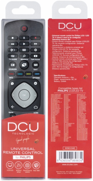 MANDO DISTANCIA DCU TECNOL. 30901040 PHILIPS
