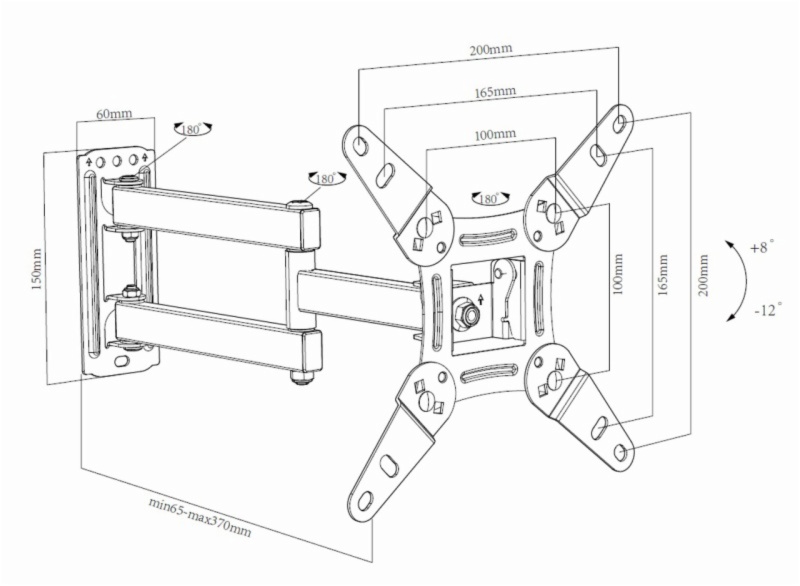 SOPORTE DE PARED DCU TECNOL. 70100000