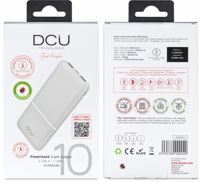 POWER BANK DCU TECNOL. 34155013 GOOD PEOPLE