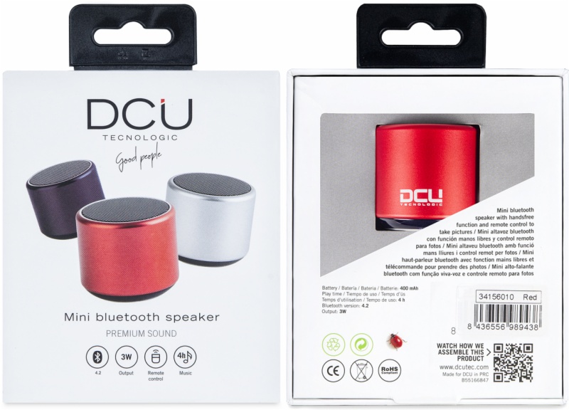ALTAVOCES DCU TECNOL. MINI ALTAVOZ BLUETOO