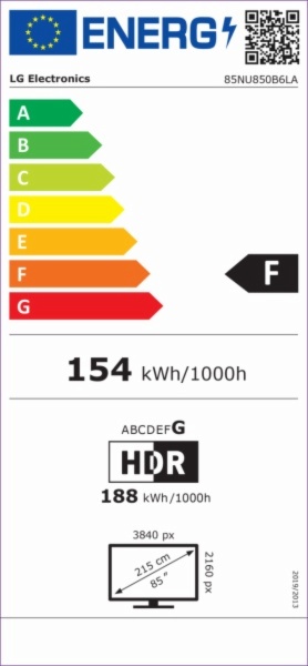 TELEVISOR LED LG 85NU850B6LA