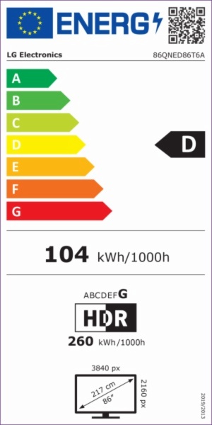 TELEVISOR LED LG 86QNED86T6A
