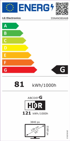 TELEVISOR LED LG 55NANO80A6B