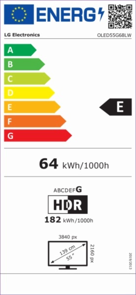 TELEVISOR OLED LG OLED55G68LW