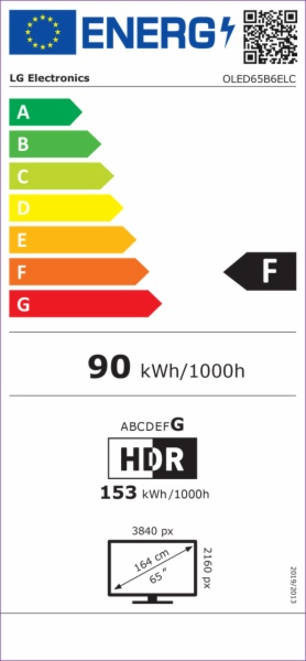 TELEVISOR OLED LG OLED65B6ELC