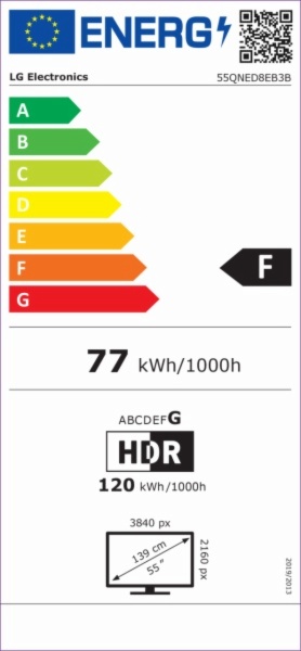 TV MINILED LG 55QNED8EB3B
