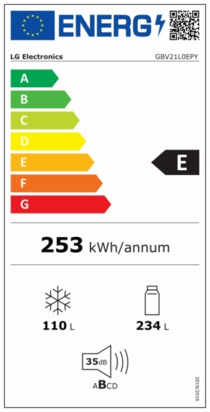 FRIGORIFICO COMBI LG GBV21L0EPY