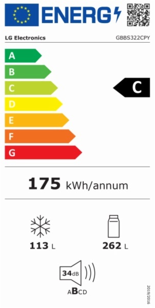 FRIGORIFICO COMBI LG GBBS322CPY