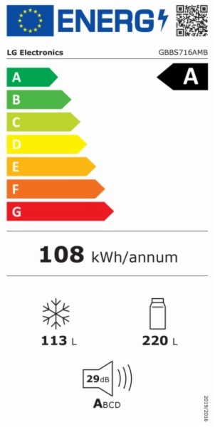 FRIGORIFICO COMBI LG GBBS716AMB