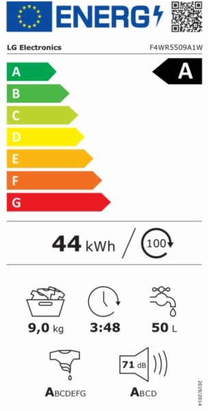 LAVADORA LG F4WR5509A1W