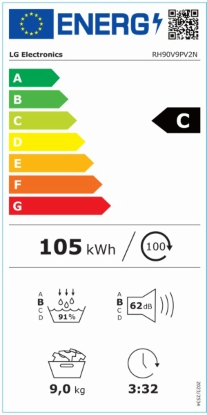 SECADORA CONDENSACION LG RH90V9PV2N
