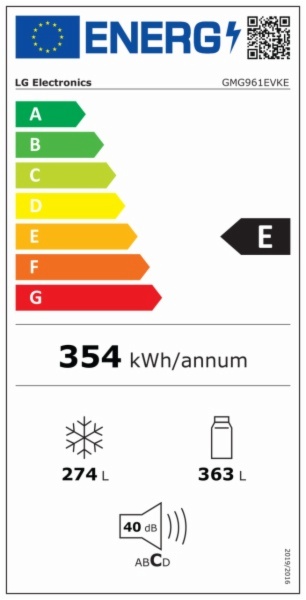 COMBI AMERICANO NO FROST  LG GMG961EVKE