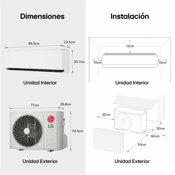 ACONDICIONADOR LG MAGNA12L.SET